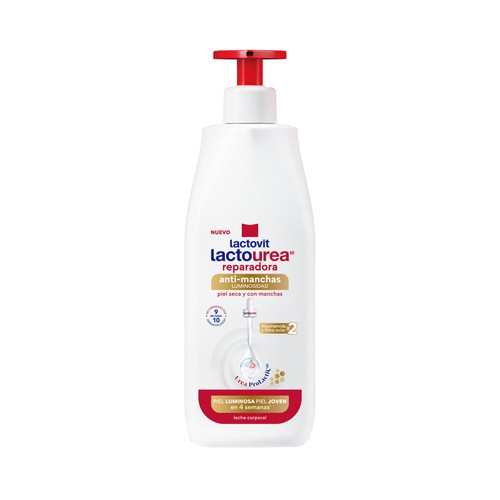 LACTOVIT Lactourea Loción corporal reparadora y antimanchas, para pieles secas y con manchas 400 ml.