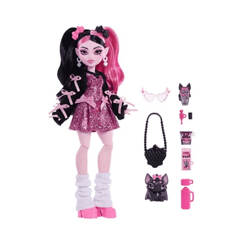 Draculaura muñeca con accesorios. MONSTER HIGH