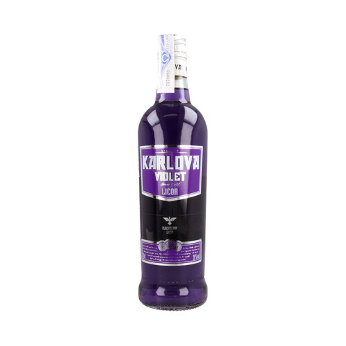 KARLOVA Violet Bebida espirituosa de vodka con sabor a moras botella de 70 cl.