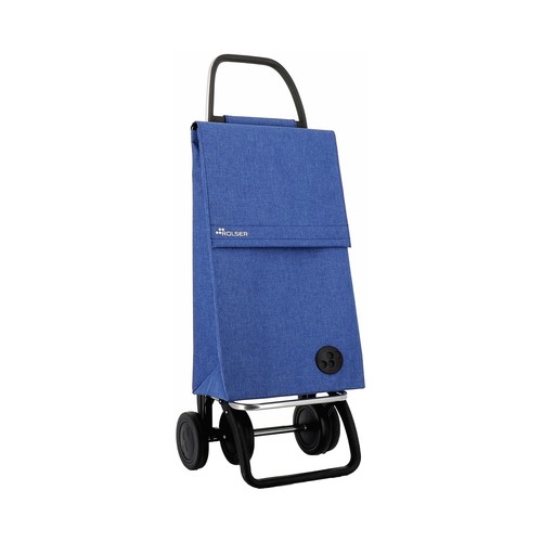 Carro de compra con chasis de aluminio con bolsa y bolsillo, capacidad de 44 litros, 4 ruedas, ROLSER Paris.