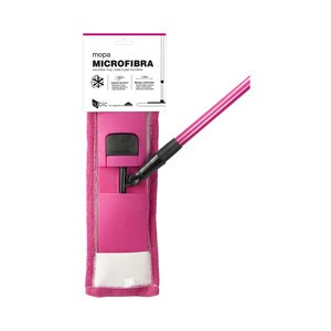 Imagen de ROZENBAL Basic Mopa atrapapolvo multiusos con mango extensible (130 cm) y cabezal giratorio 360º.