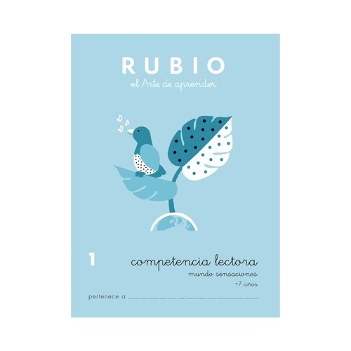 Cuadernillo de actividades lenguaje, Competencia Lectora 1, mundo sensaciones, 7-8 años RUBIO.