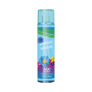 AQC FRAGANCES Honolulu weekend Fragancia corporal para mujer con vaporizador en spray 250 ml. 236 ml