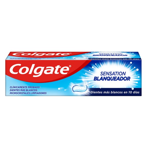 COLGATE Sensation Pasta de dientes con flúor, acción blanqueadora y microcristales limpiadores 75 ml.