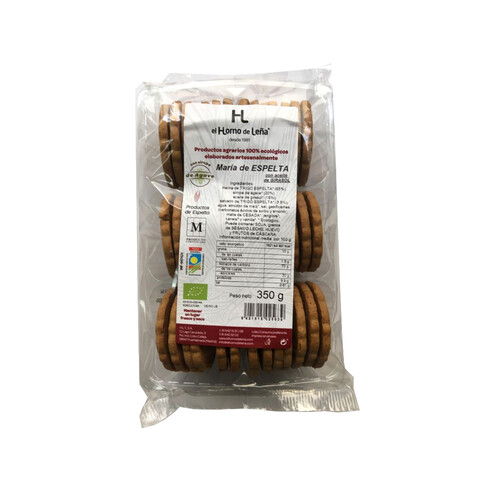 Galletas María de trigo de espelta EL HORNO DE LEÑA 350 g.