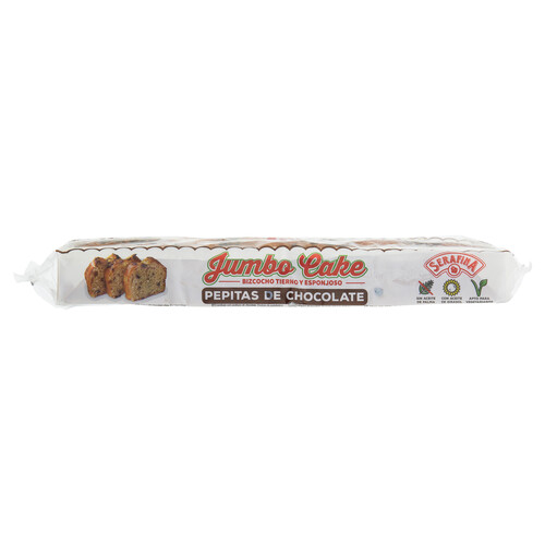 Bizcocho con pepitas de chocolate, tierno y esponjoso SERAFINA JUMBO CAKE 550 g.