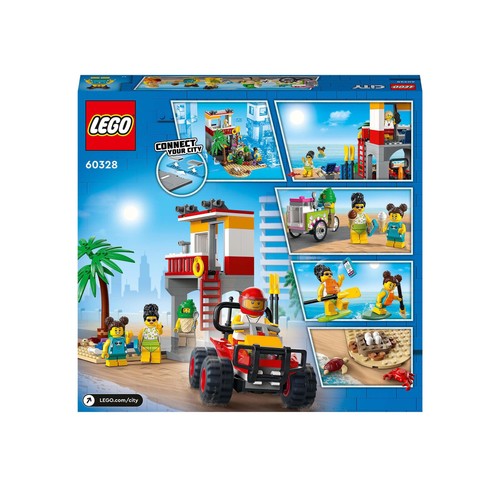 Base de Socorristas en la Playa con 211 piezas, LEGO CITY 60328.