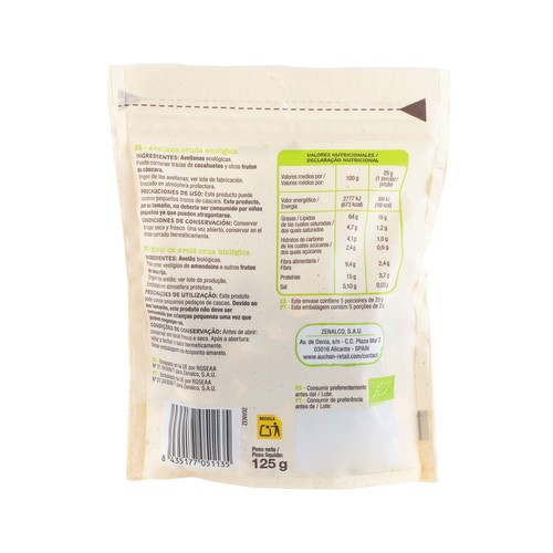 PRODUCTO ECOLÓGICO Bio Avellanas crudas ecológicas 125 g.