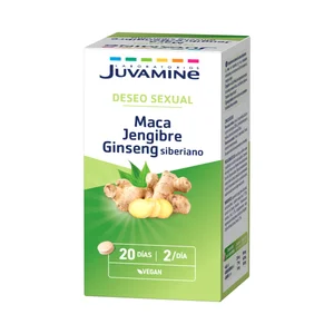 JUVAMINE Deseo sexual Maca, jengibre y ginseng siberiano 40 uds.
