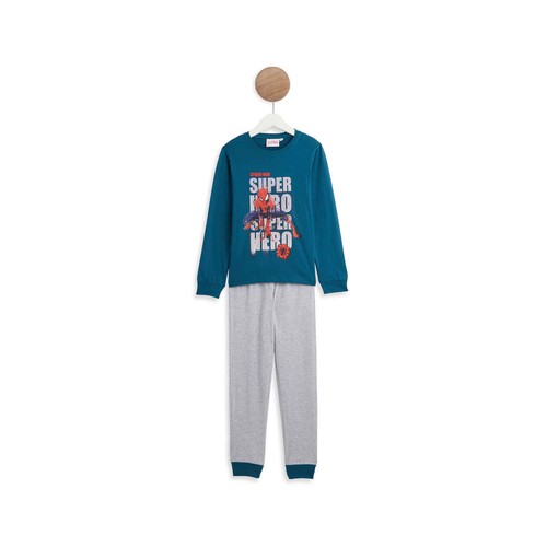 Pijama de algodón niño SPIDERMAN, talla 5.