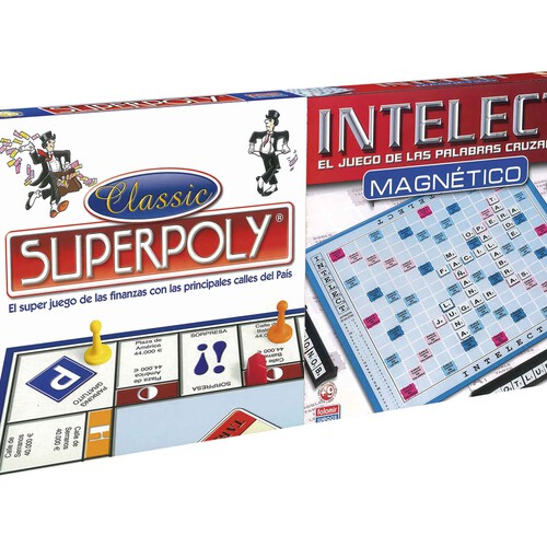 Juegos de mesa Superpoly + Intelect magnético, de 2 a 4 jugadores FALOMIR JUEGOS.