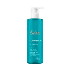 THERMALE AVÉNE Cleanance Gel limpiador y purificante de uso diairo, para pieles sensibles con imperfecciones 400 ml.