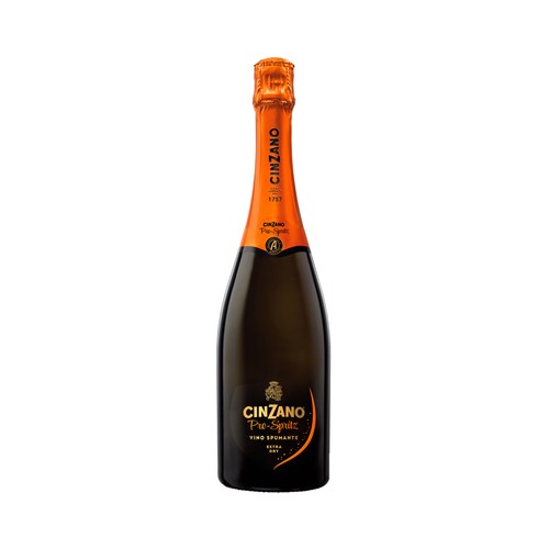 CINZANO Pro sprintz Vino espumoso extra seco botella 75 cl.