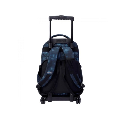 Mochila Escolar con Ruedas Gris Nebula Renglones  TOTTO