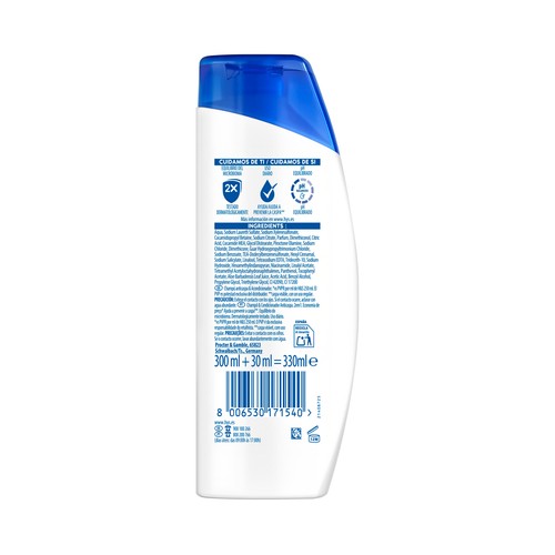 H&S Classic Champú + acondicionador anticaspa para todo tipo de cabellos 330 ml.