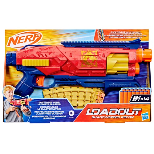 Pistola Lanzador de Juguete Ner Loadout Shadowspeed Recon Nerf +8 Años HASBRO