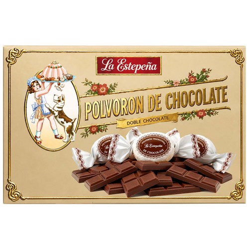 LA ESTEPEÑA Polvorón doble chocolate 285 g.