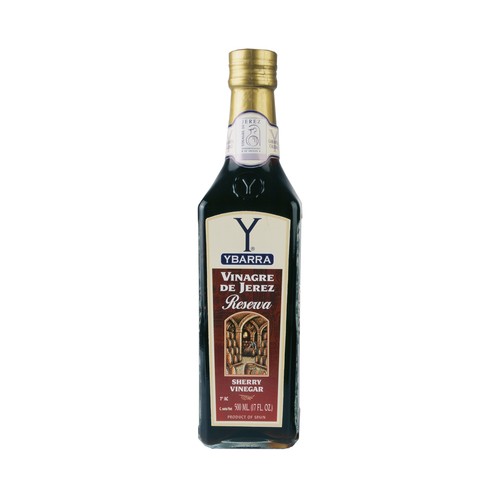 YBARRA Vinagre de vino de Jerez reserva con denominación de origen Jerez botella de 500 ml.