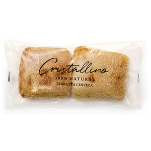 Imagen de Pan Cristallino Ciabatta cerveza, 2 uds. 195 g.
