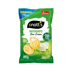 GREFUSA Snatt´s natuchips  Snack patata horneado en bolsa 85 g.