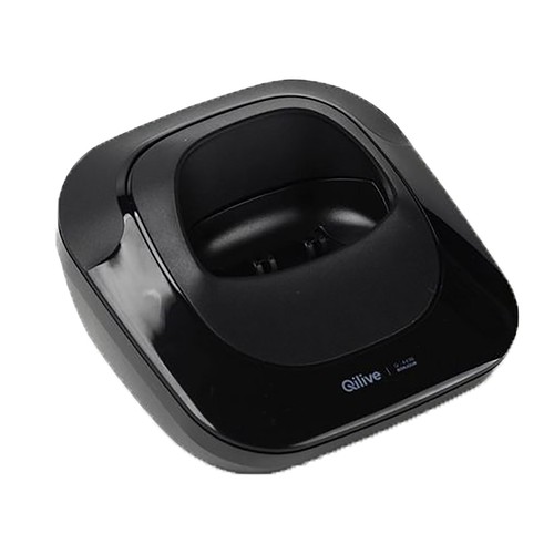 Teléfono inalámbrico QILIVE Q.4436 negro, identificador de llamadas, manos libres, agenda para 20 contactos, autonomía 10h.
