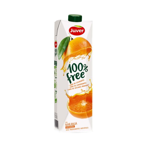 Zumo de naranja sin azúcares añadidos JUVER 1 l.
