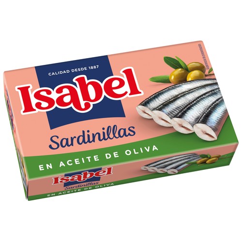 ISABEL Sardinillas en aceite de oliva lata de 57 g.