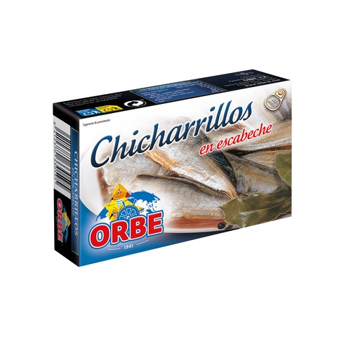 ORBE Chicharillos en escabeche lata de 87 g.