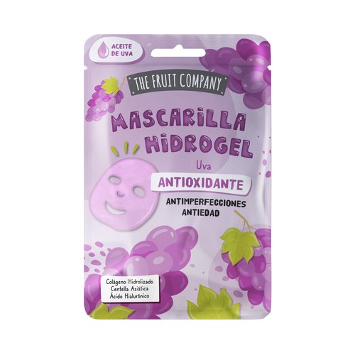 THE FRUIT COMPANY Mascarilla facial de hidrogel, antioxidante, antiimperfecciones y antiedad. 