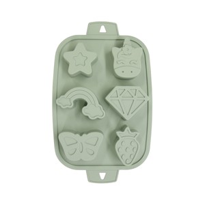 Imagen de Molde de silicona infantil con diseño de unicornio, 6 cavidades ACTUEL.