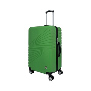 Imagen de Maleta grande rígida tipo trolley, ABS, 4 ruedas dobles, 46x70x27 cm, color verde, AIRPORT ALCAMPO