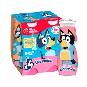Imagen de DANONINO Petit líquido para beber, con sabor a fresa DANONINO de Danone 4 x 100 g.