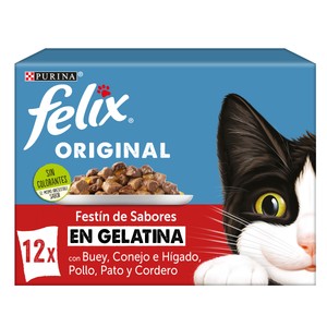 Alimento de gato húmedo surtido 12X85g