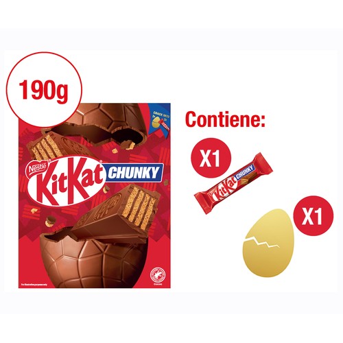 KIT KAT Huevo mona de Pascua chunky 190 g.
