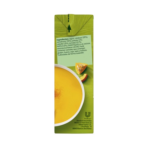 KNORR Crema de calabaza con un suave toque de nata 500 ml.