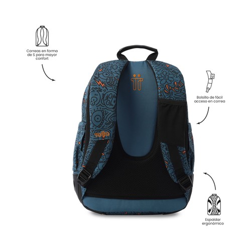 Mochila TOTTO Rayol diseño Grafer