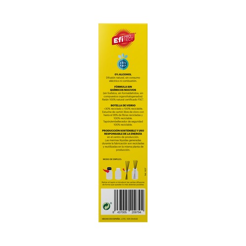 EFI PROTECT Ambientador Insecticida de citronela 40 ml.