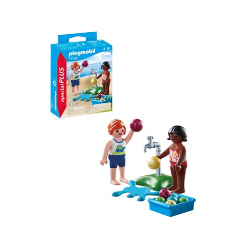 PLAYMOBIL niños con globos de agua