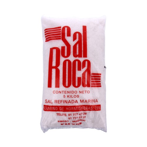 SAL ROCA Sal gruesa refinada marina SAL ROCA 5 kg.