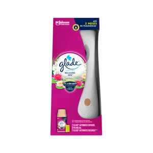 GLADE Relaxing zen Ambientador automático en spray con recambio 269 ml.