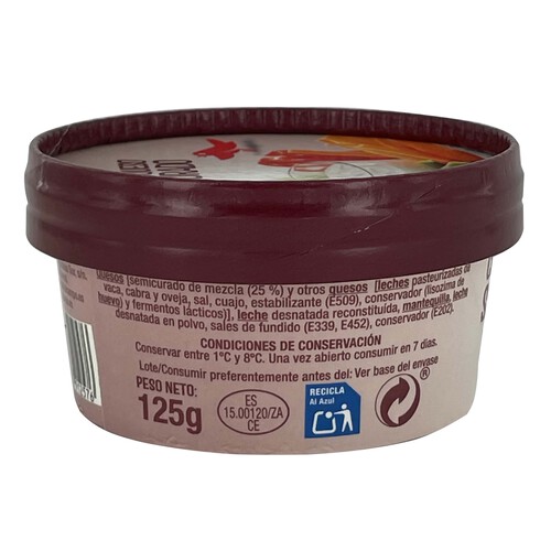 PRODUCTO ALCAMPO Crema de queso semicurado PRODUCTO ALCAMPO 125 g.