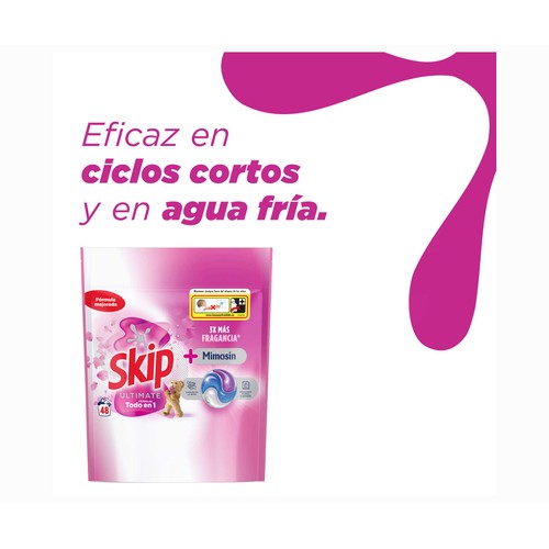 SKIP Detergente en cápsulas 48 lavados fragancia mimosín
