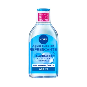 NIVEA Agua micelar desmaquilladora de rostro y ojos, para pieles normales a mixtas NIVEA Micell air 400 ml.