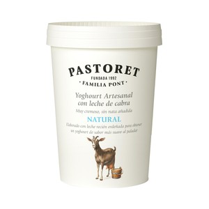 Yogur natural artesanal con leche de cabra 500 g.