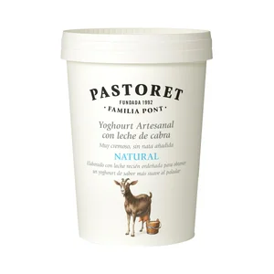 PASTORET Yogur natural artesanal con leche de cabra 500 g.