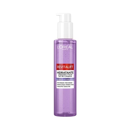 L´ORÉAL PARIS Revitalift Limpiador facial hidratante con ácido Hialurónico 150 ml.