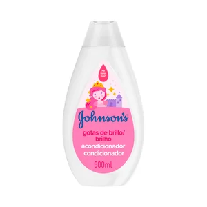 JOHNSON´S Gotas de brillo Acondicionador para niños con aceite de Argán para un cabello suave y sedoso 500 ml.
