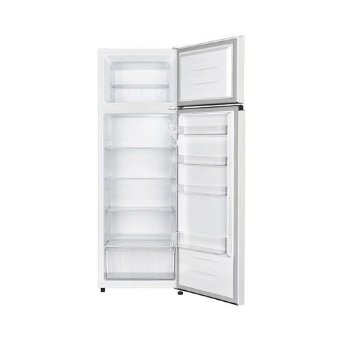 Frigorífico combi EDESA EFT-1612 WH, cíclico, clasificación energética: E, H: 161cm, A: 55cm, F: 54,2cm, capacidad total: 243L.