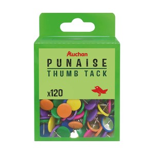 Imagen de 150 Chinchetas Colores AUCHAN. 