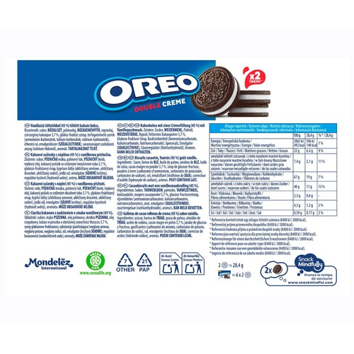 OREO Galleta doble de crema 170 gr.